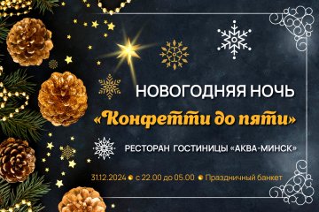 Где встретить Новый год? Конечно в отеле «Аква-Минск»!